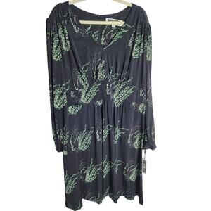 Vicky Tiel Womens printed dress sx 2X stretchy Careerwear mother of the bride